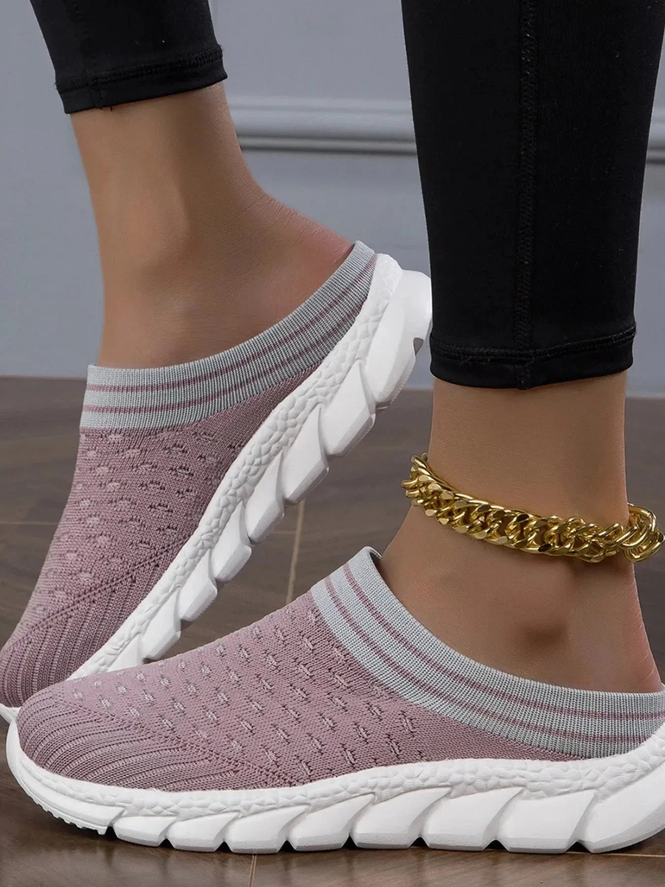 Breathable Mesh Slip - On Sneakers - VILLA FASHION