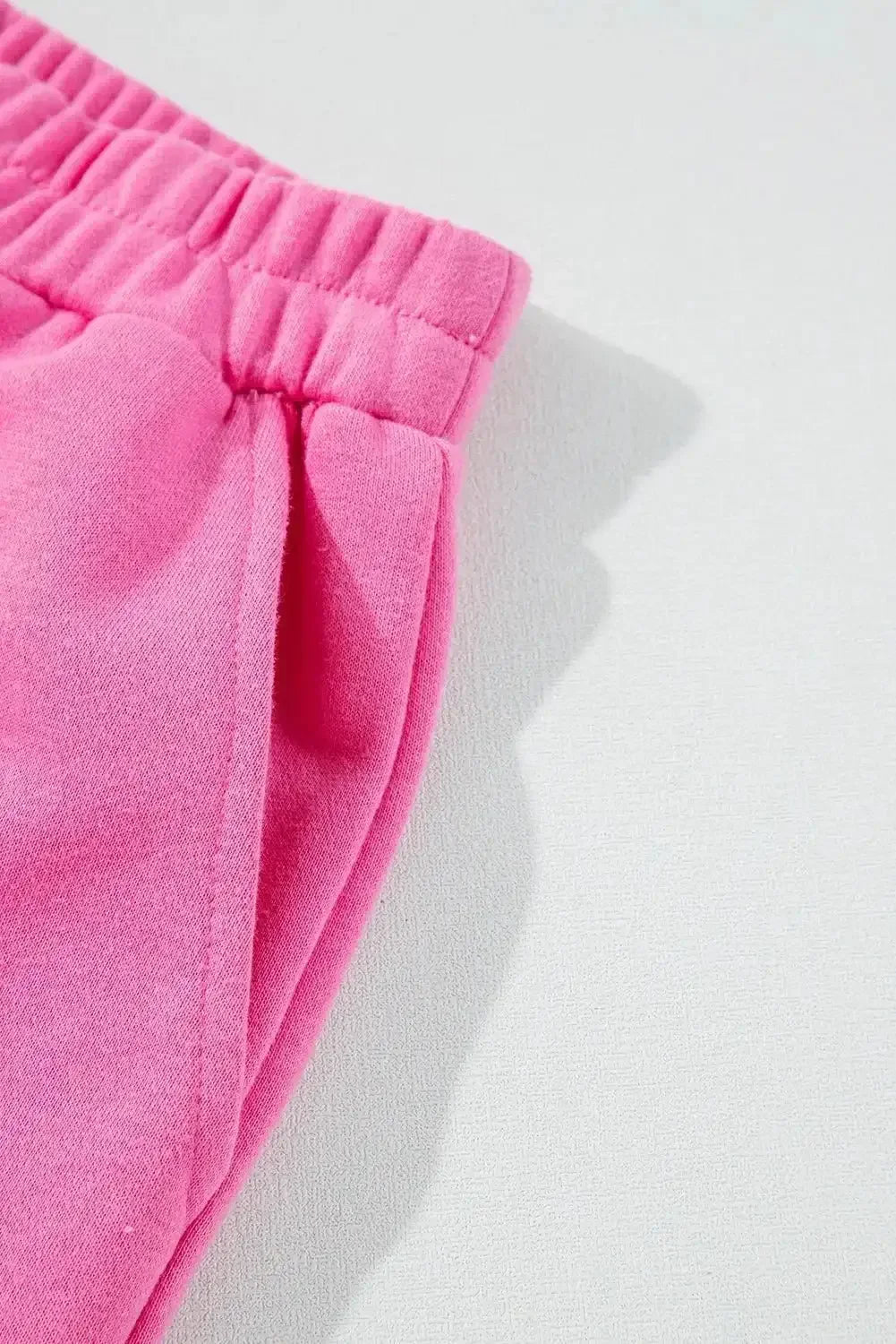 High - Low Round Neck Top and Shorts Set - VILLA FASHION