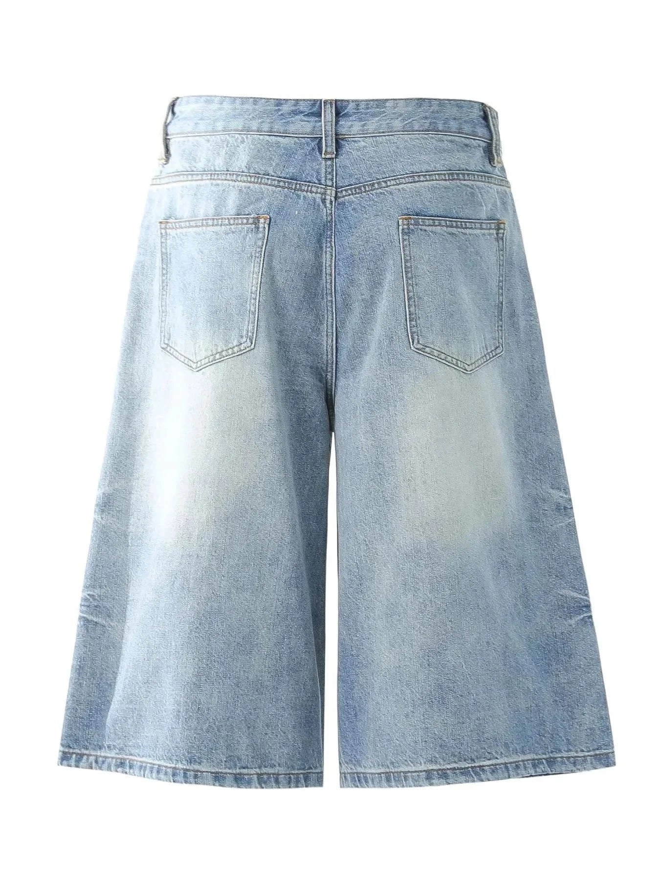 Men's Wide - Leg Denim Shorts - VILLA FASHION