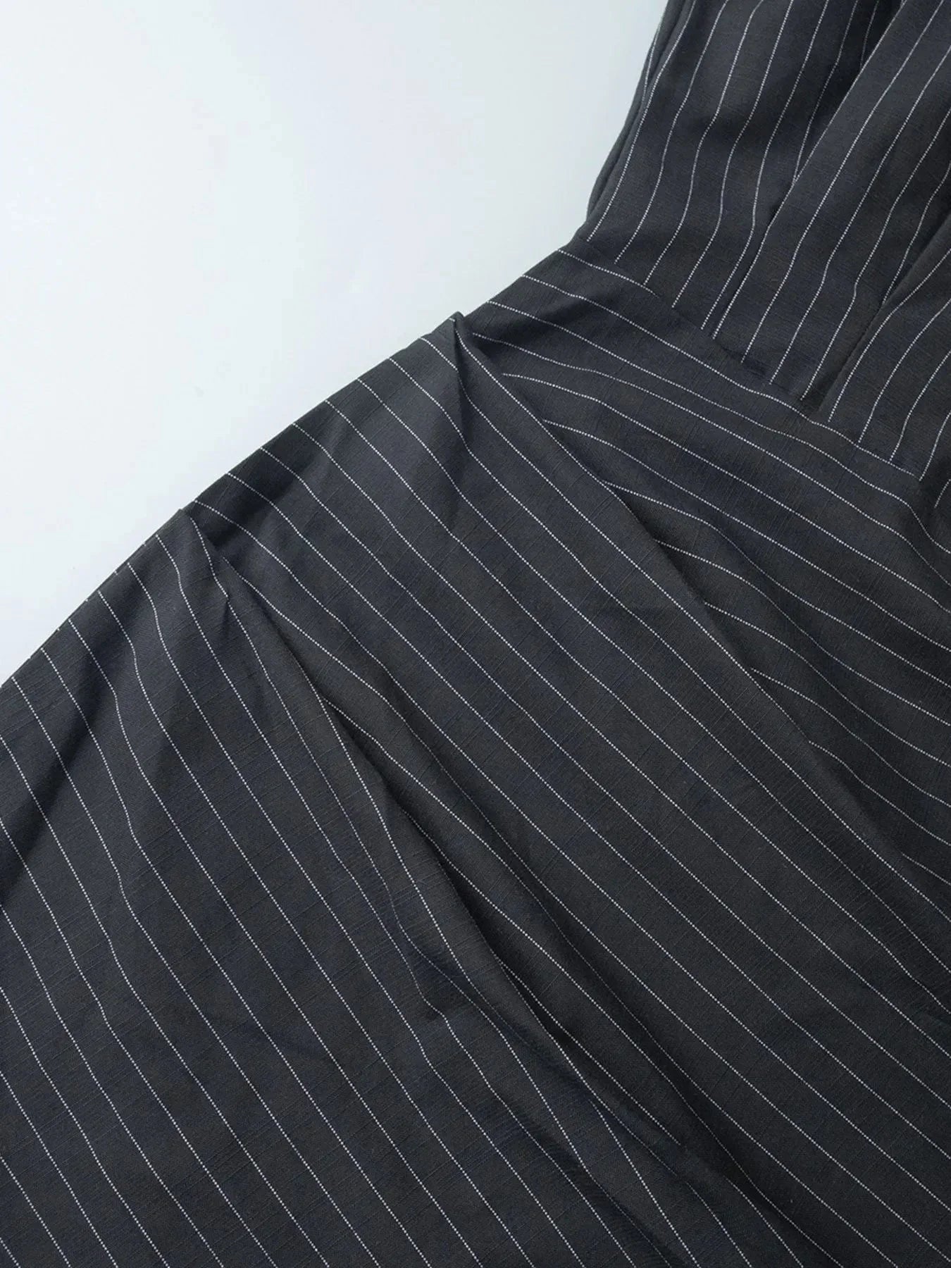 Striped Long Sleeve Shirt Dress - VILLA FASHION