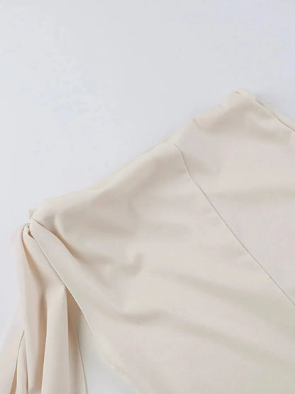 Asymmetrical Tied Sleeveless Maxi Dress - VILLA FASHION