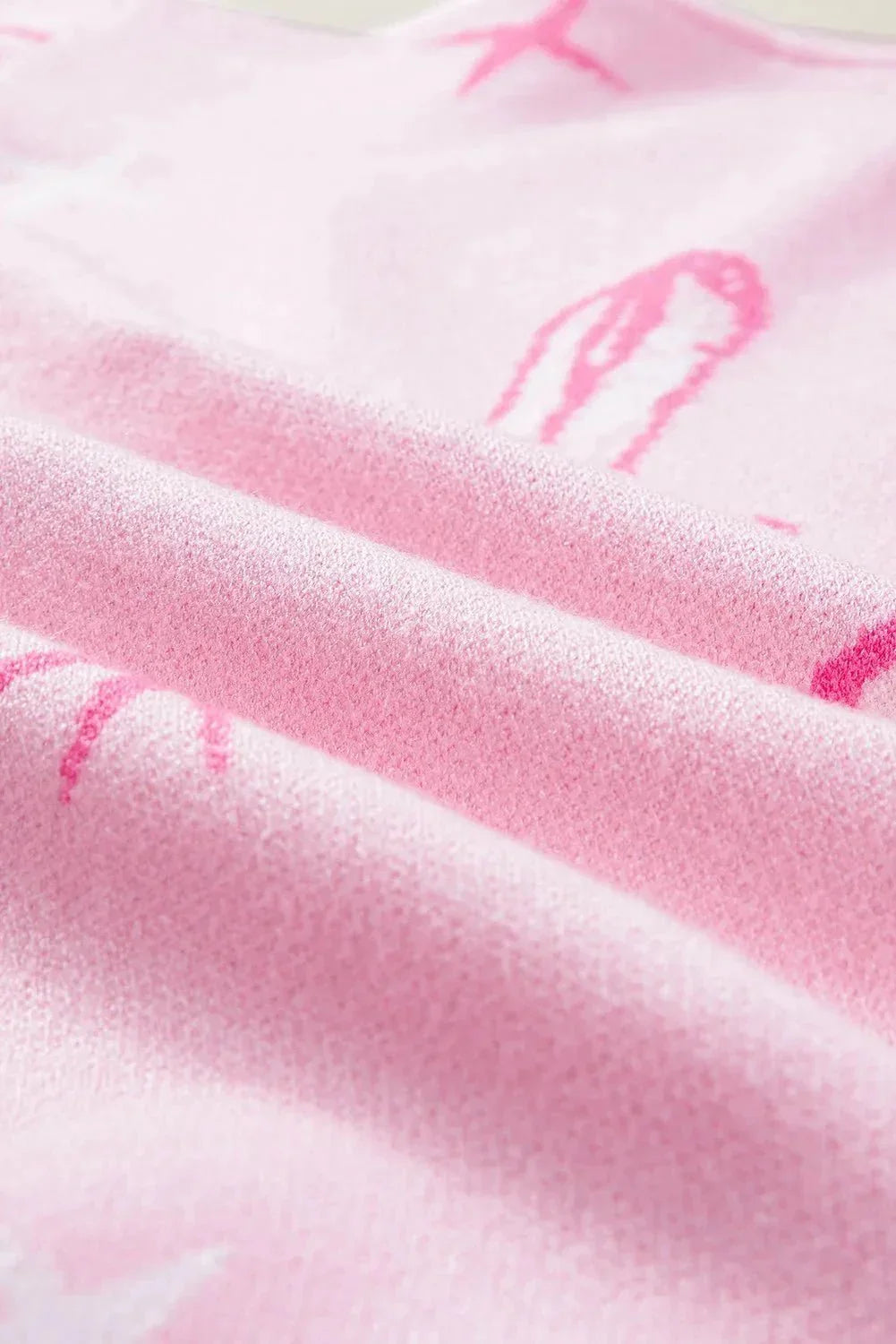 Boots Round Neck Long Sleeve Top - VILLA FASHION