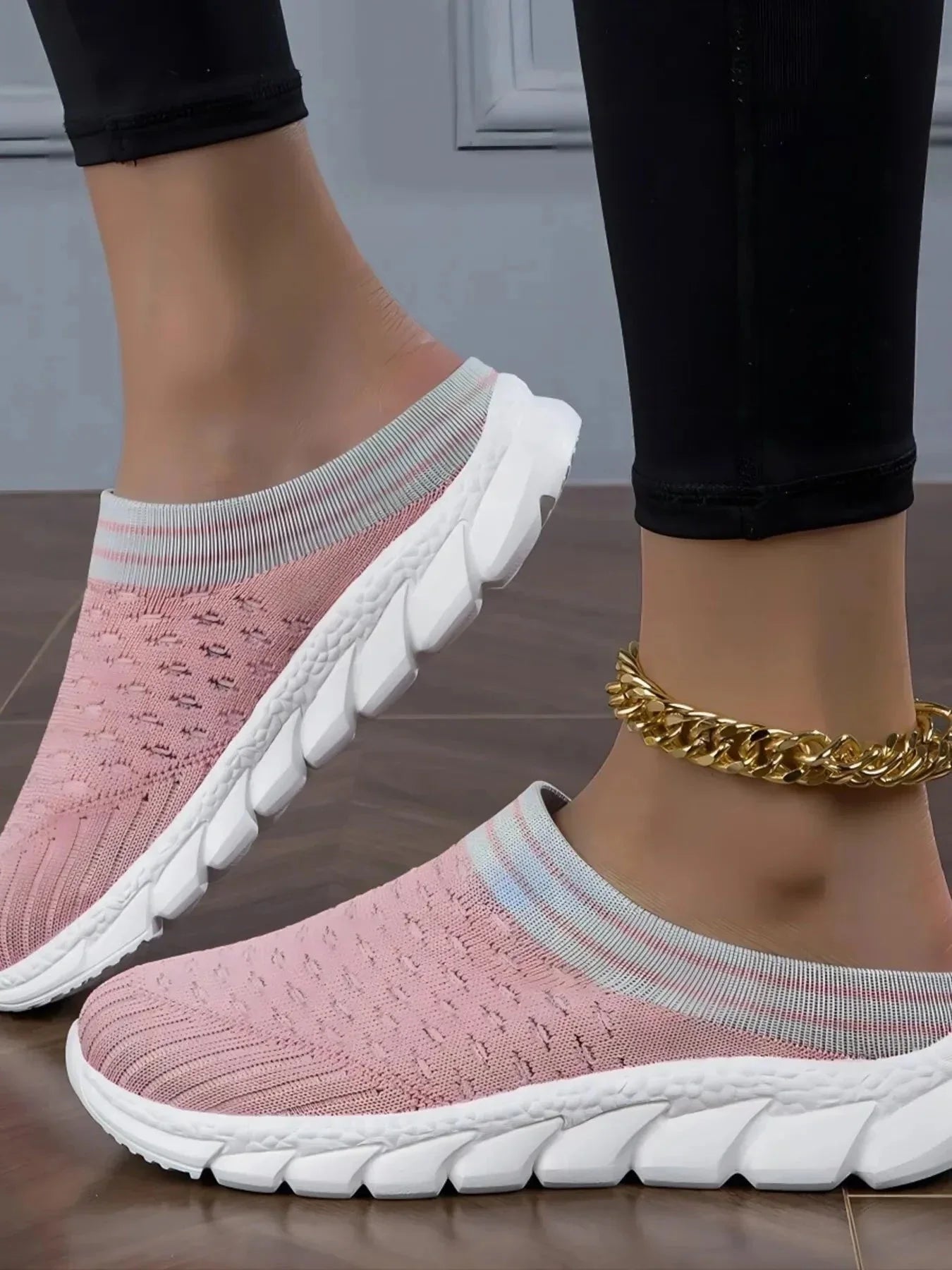 Breathable Mesh Slip - On Sneakers - VILLA FASHION