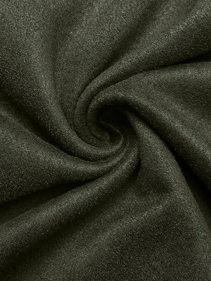 Button Front Mini Sweatshirt Dress - VILLA FASHION