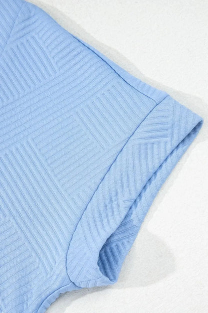 Button Front Short Sleeve Mini Dress - VILLA FASHION