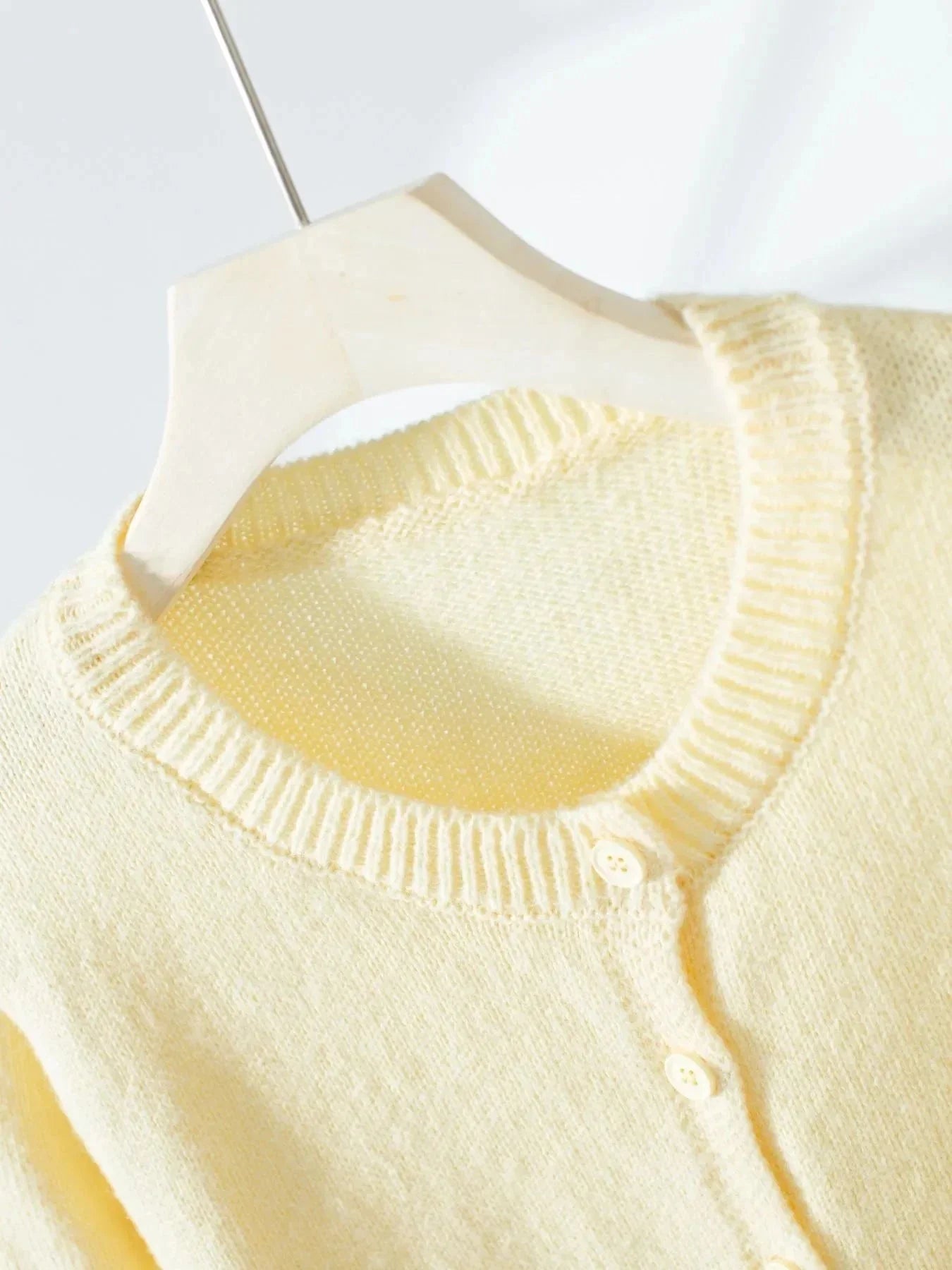 Button - Up Long Sleeve Knit Cardigan - VILLA FASHION