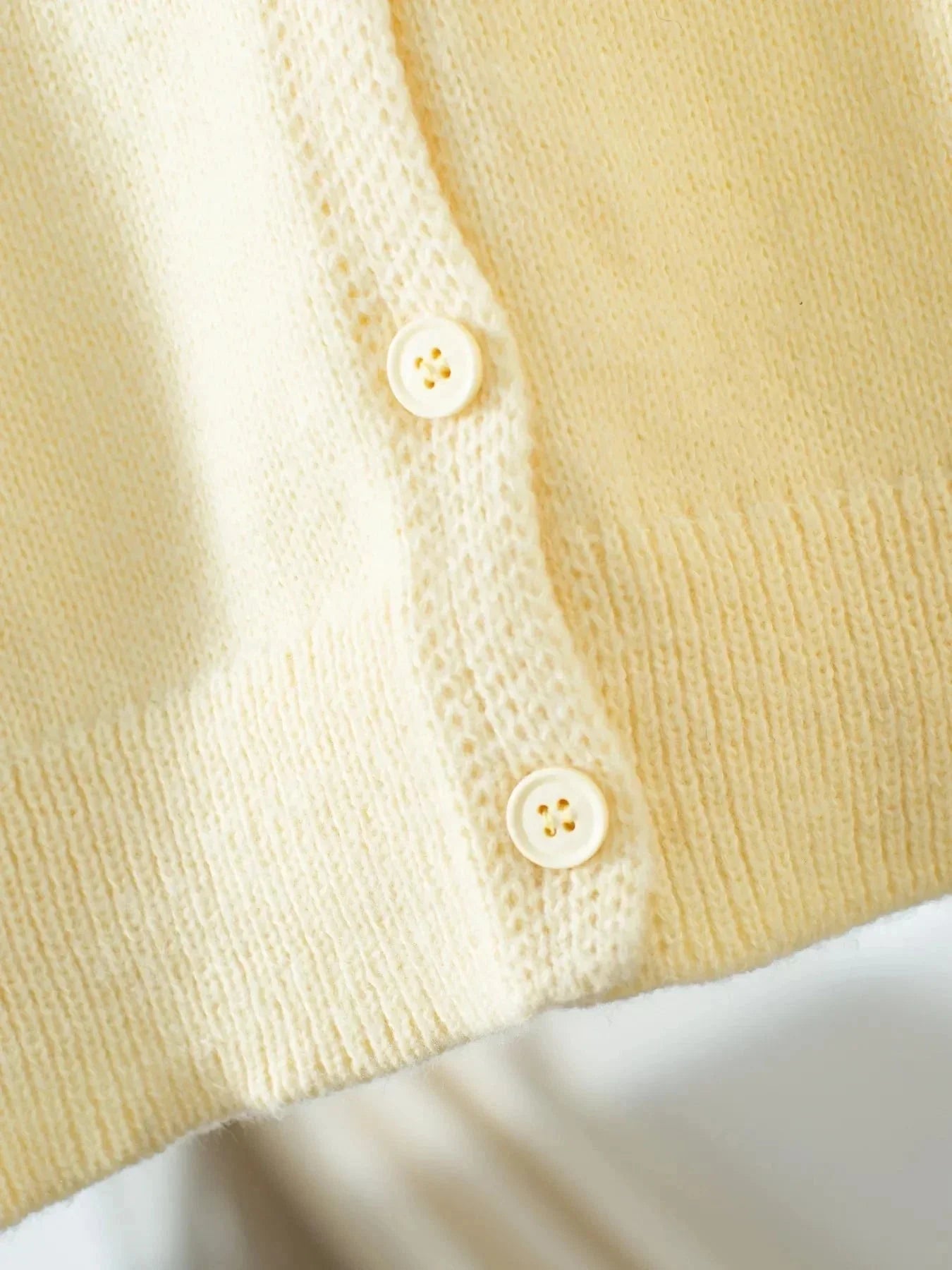 Button - Up Long Sleeve Knit Cardigan - VILLA FASHION