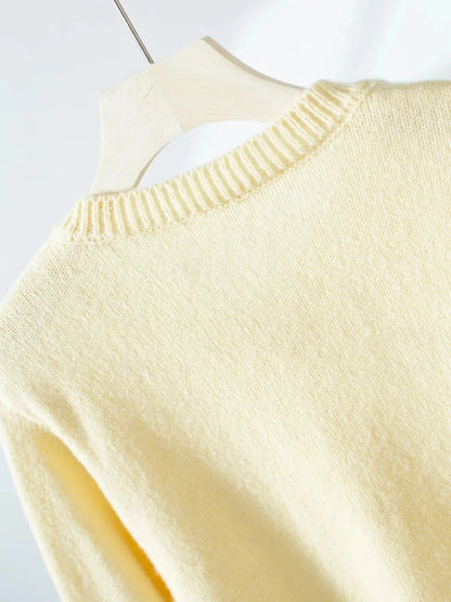 Button - Up Long Sleeve Knit Cardigan - VILLA FASHION