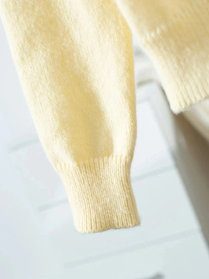 Button - Up Long Sleeve Knit Cardigan - VILLA FASHION