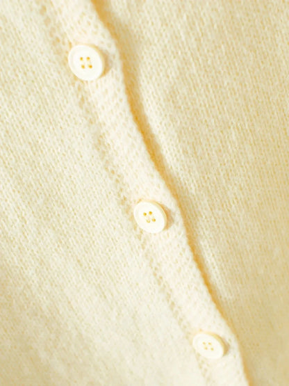 Button - Up Long Sleeve Knit Cardigan - VILLA FASHION