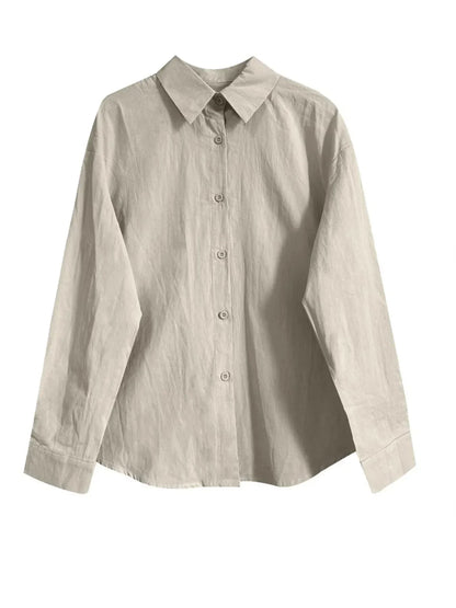 Button Up Long Sleeve Shirt - VILLA FASHION
