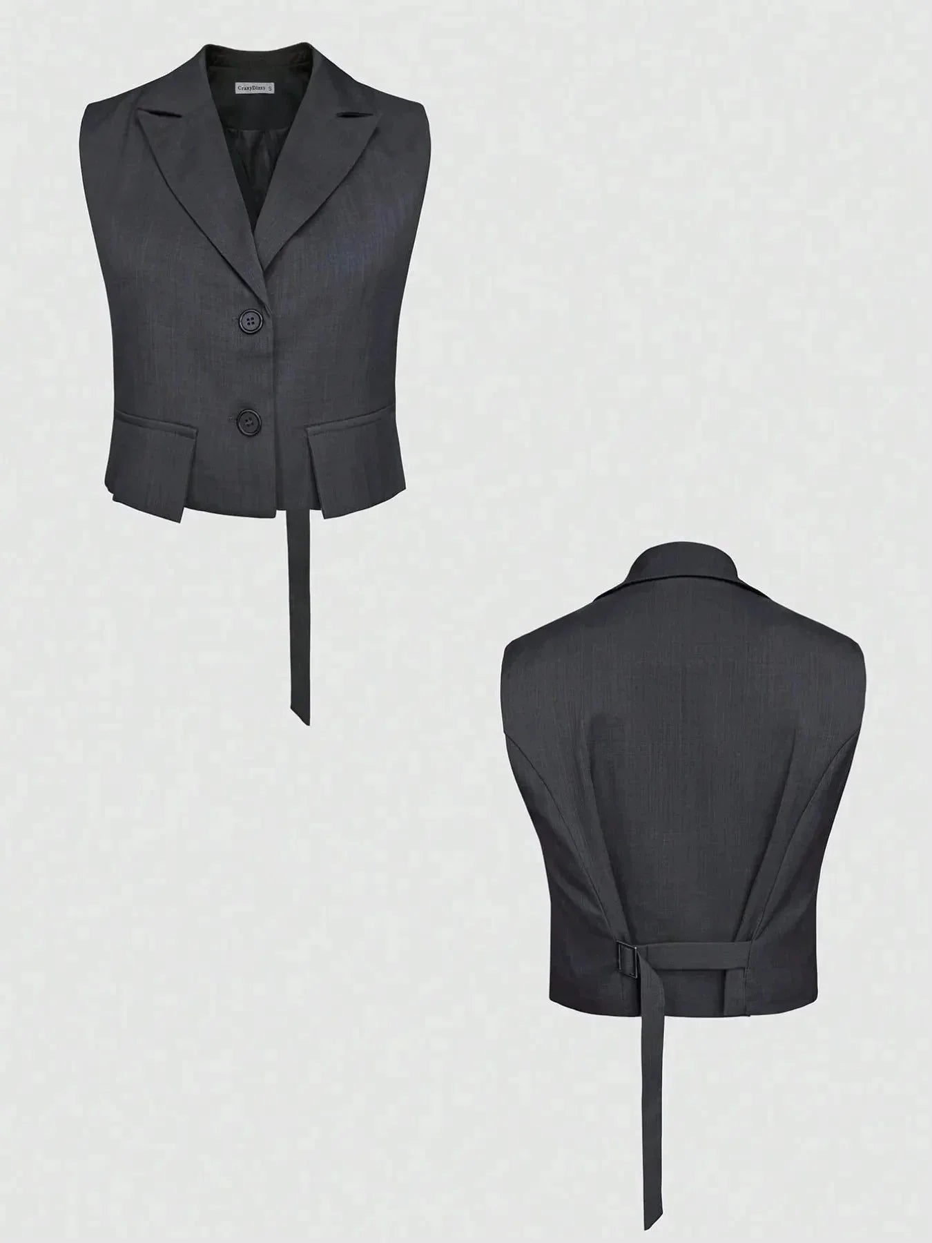 Button Up Sleeveless Top and Pants Set - VILLA FASHION