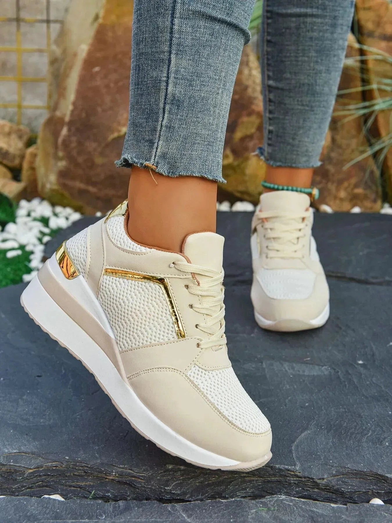 Comfort Breathable Mesh Sneakers - VILLA FASHION