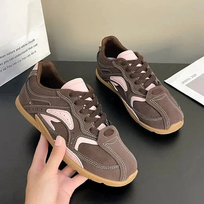 Contrast Flat Sneakers - VILLA FASHION