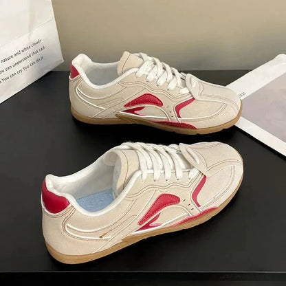 Contrast Flat Sneakers - VILLA FASHION