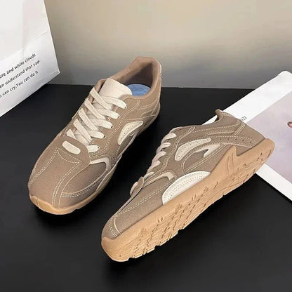 Contrast Flat Sneakers - VILLA FASHION