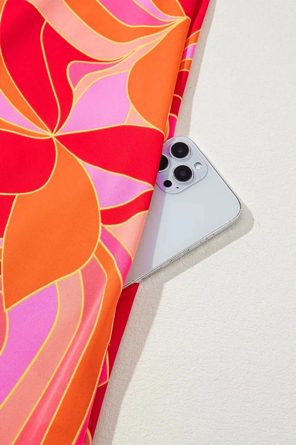 Contrast Grecian Neck Maxi Dress - VILLA FASHION