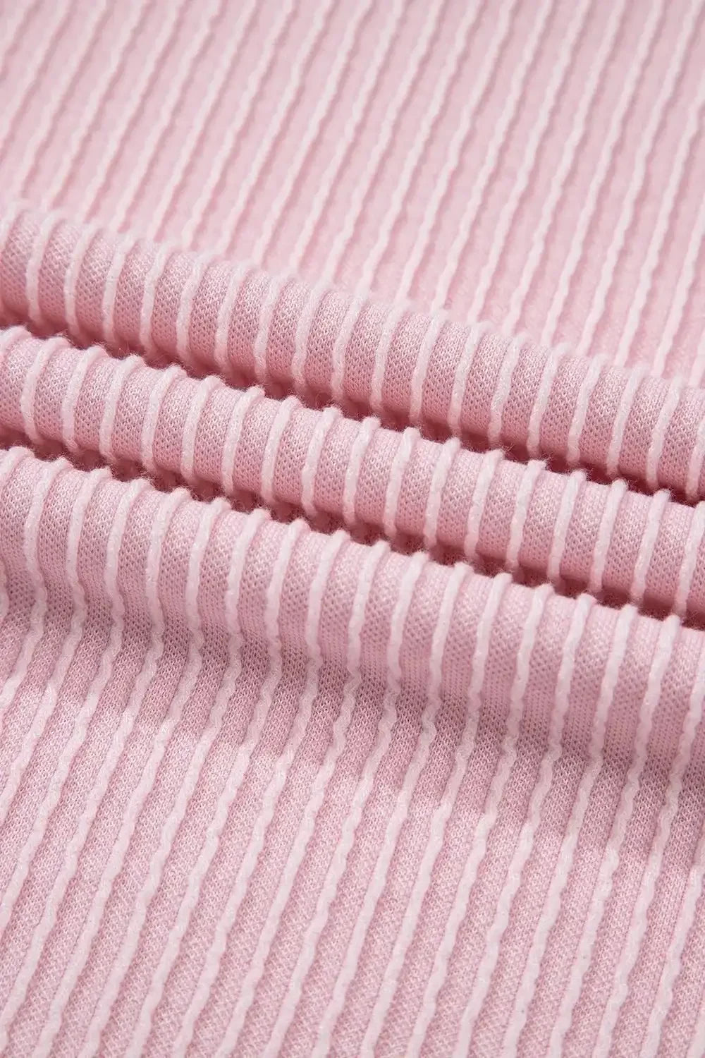 Contrast Round Neck Top and Pants Set - VILLA FASHION