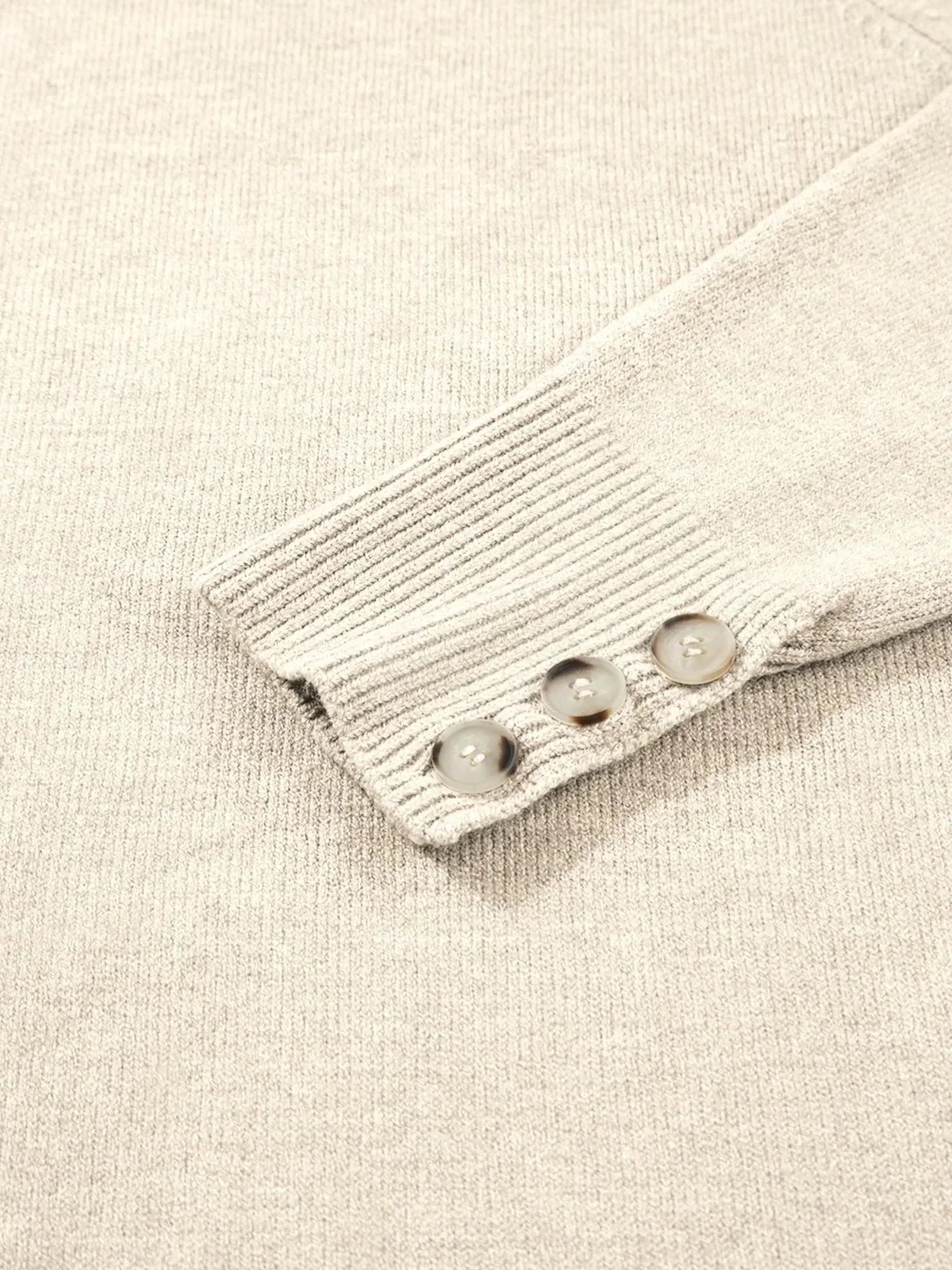 Crew Neck Long Sleeve Sweater - VILLA FASHION