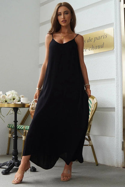 Devine Spaghetti Strap Maxi Dress - VILLA FASHION