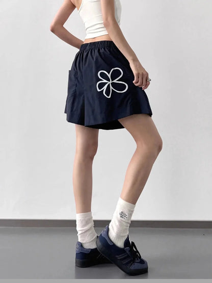 Elastic Waist Shorts - VILLA FASHION