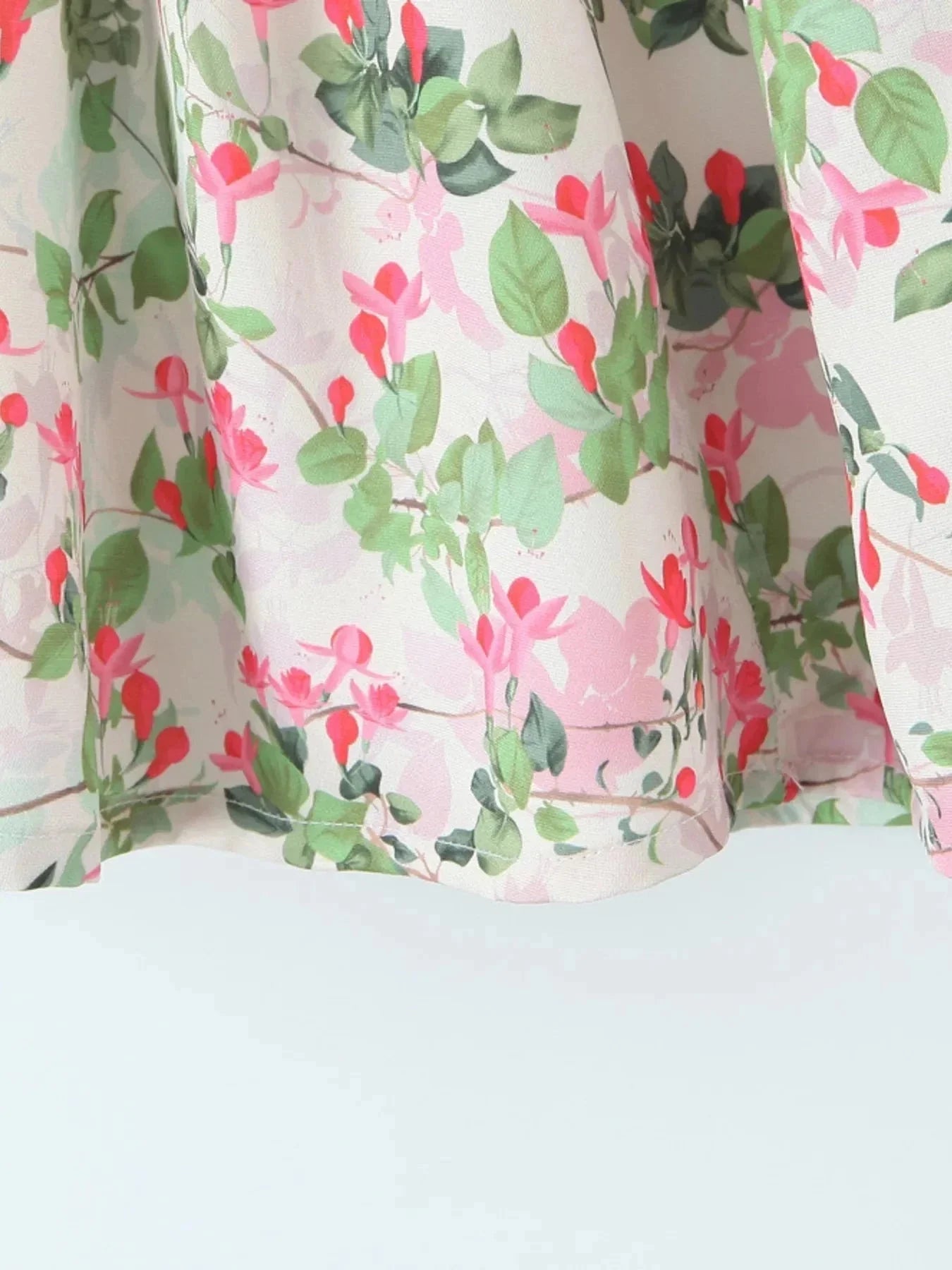 Floral Halter Neck Mini Dress - VILLA FASHION