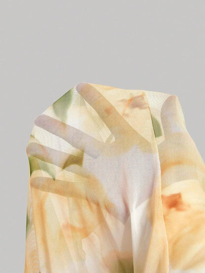 Floral Print Cami Dress - VILLA FASHION