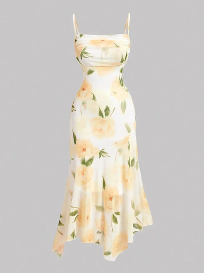 Floral Print Cami Dress - VILLA FASHION