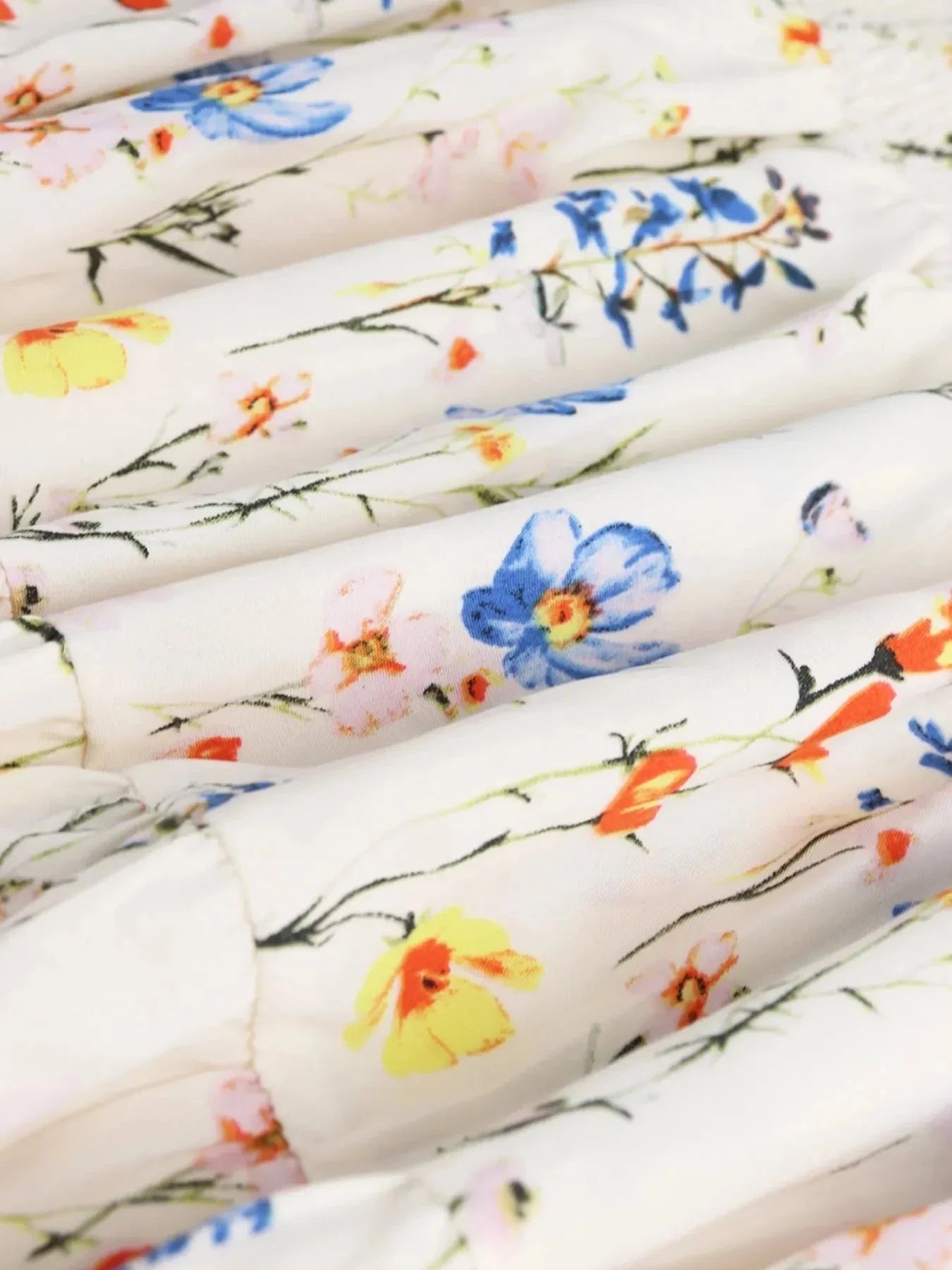 Floral Tiered Maxi Skirt - VILLA FASHION