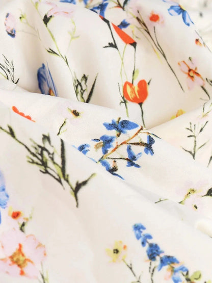 Floral Tiered Maxi Skirt - VILLA FASHION