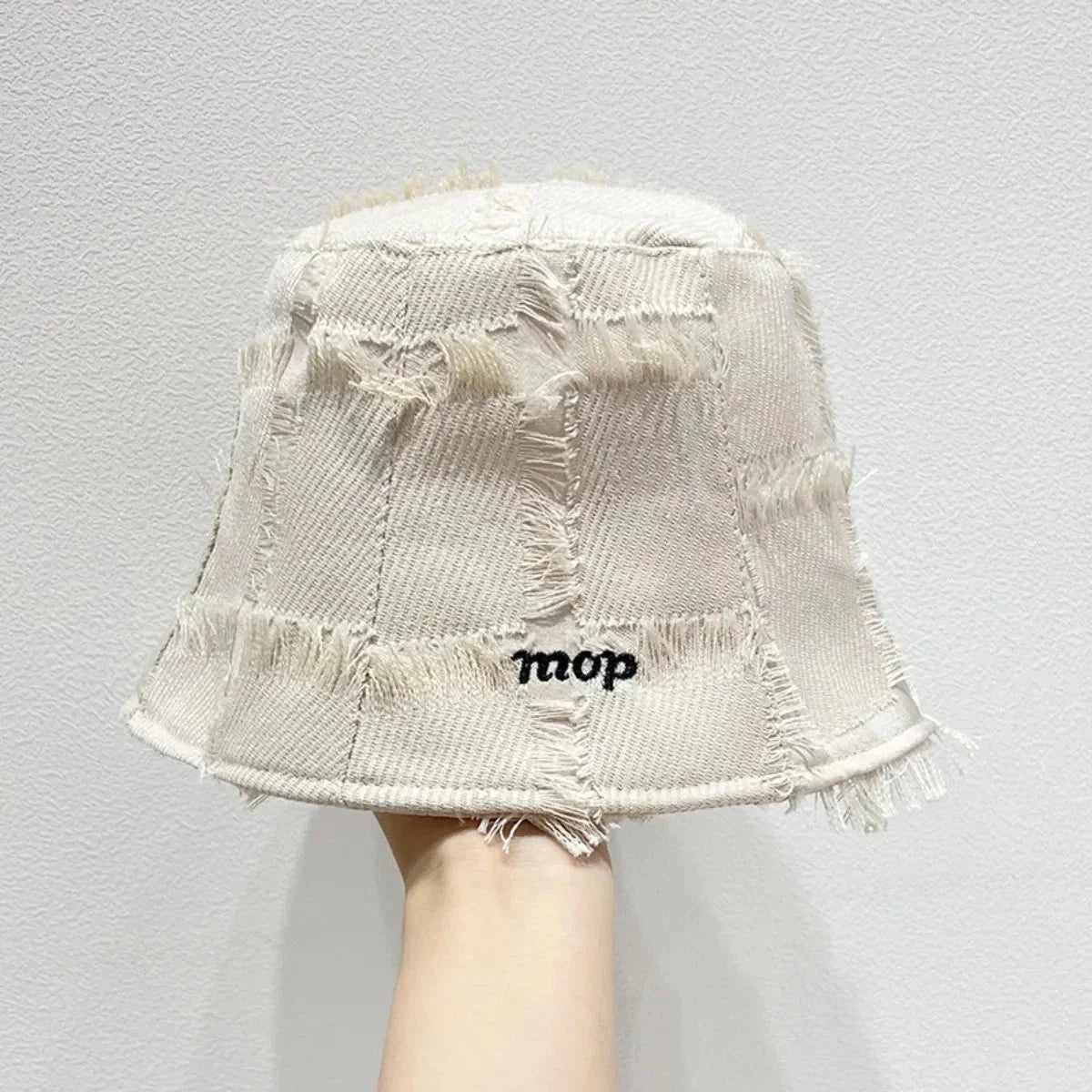 Frayed Edge Bucket Hat - VILLA FASHION