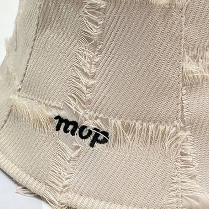 Frayed Edge Bucket Hat - VILLA FASHION