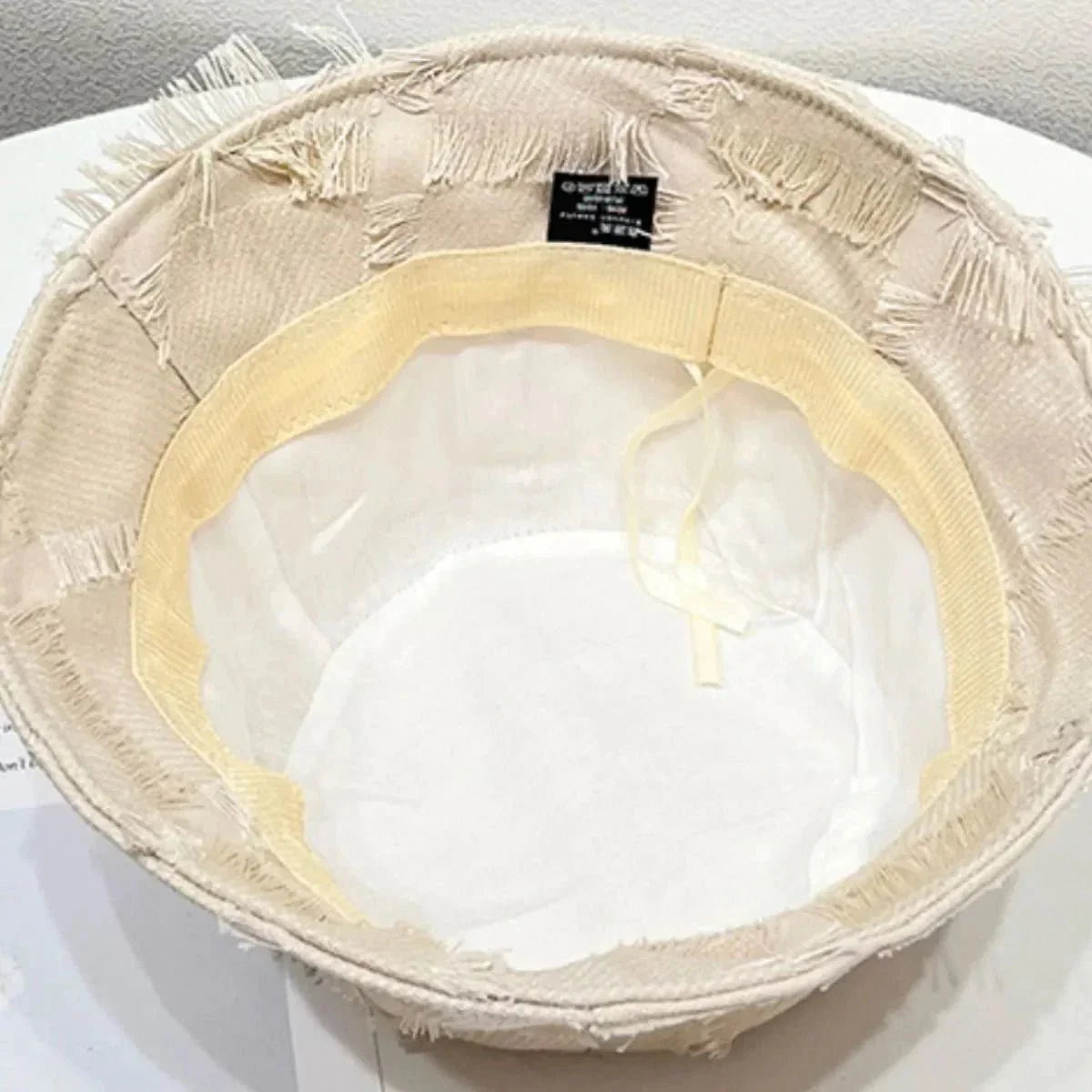 Frayed Edge Bucket Hat - VILLA FASHION