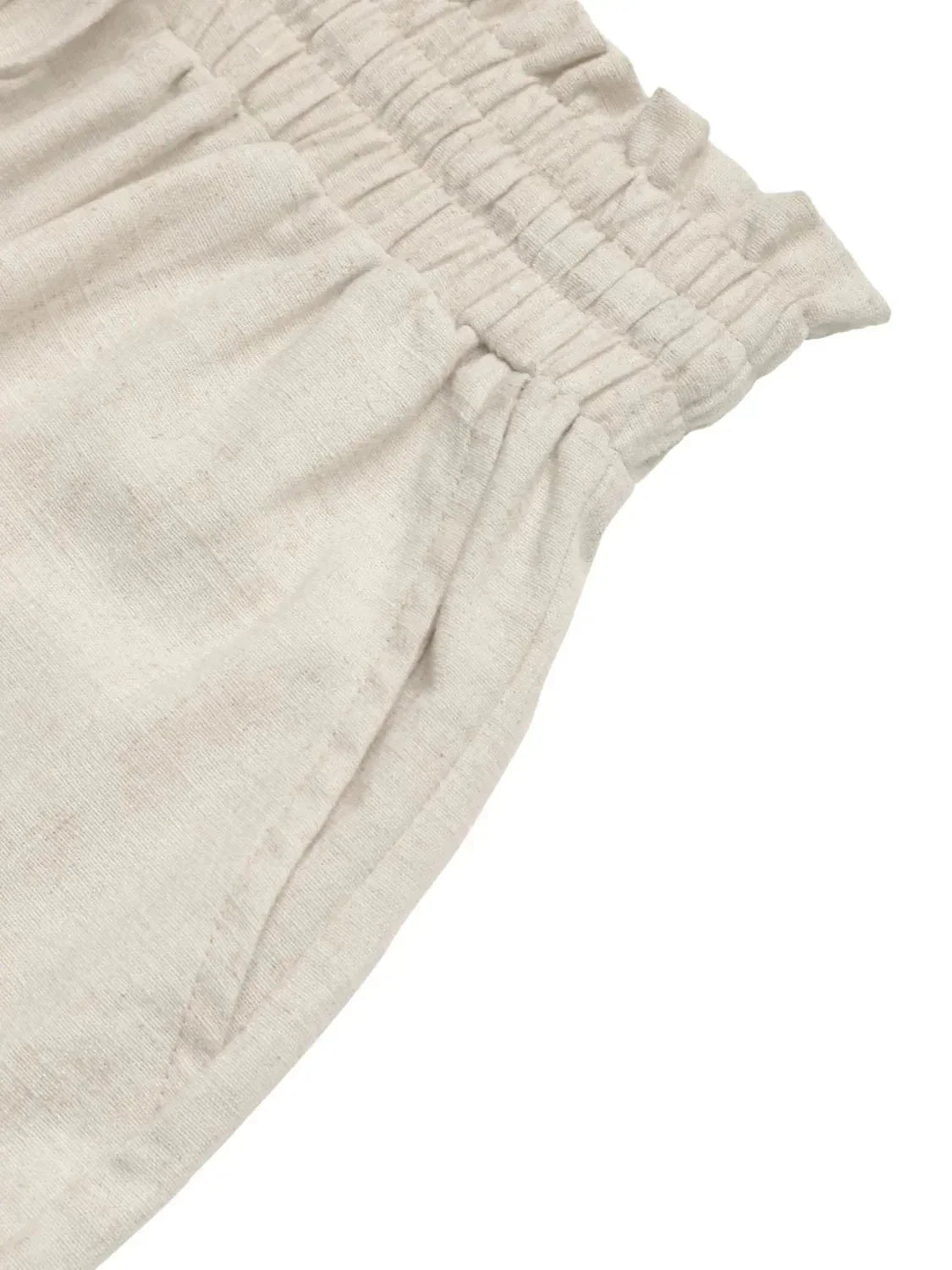 Frill Drawstring Shorts - VILLA FASHION