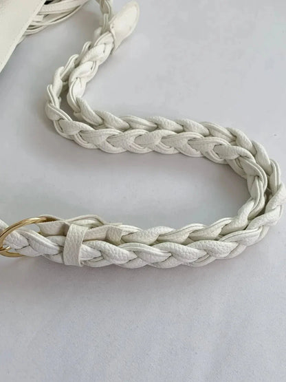 Fringe Solid Color Shoulder Bag - VILLA FASHION