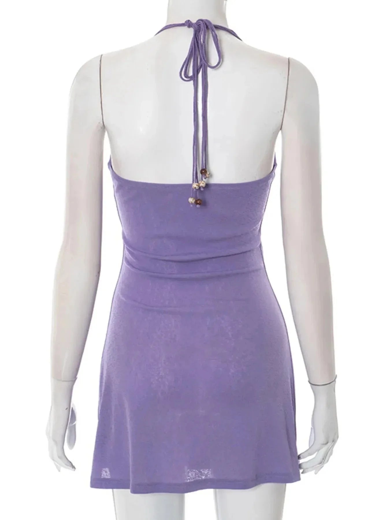 Halter Neck Bodycon Cami Dress - VILLA FASHION