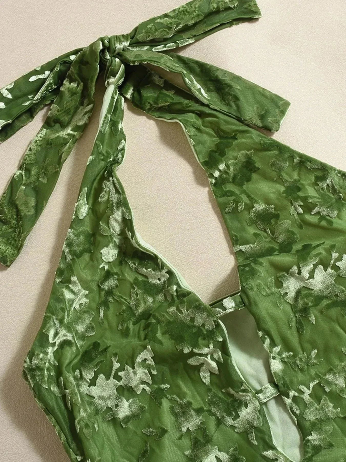 Halter Neck Cutout Midi Dress - VILLA FASHION