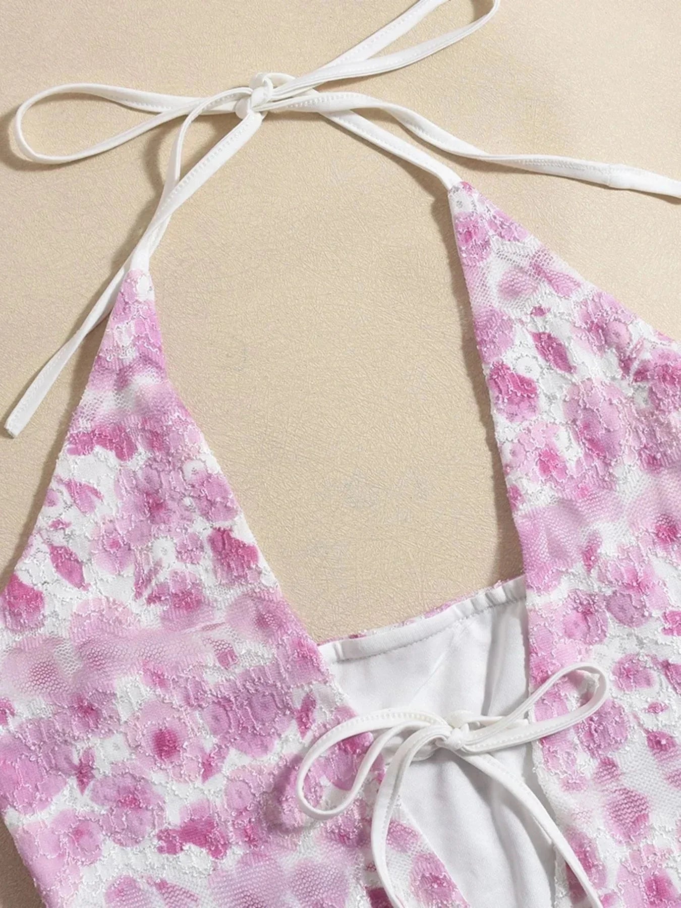 Halter Neck Mini Dress - VILLA FASHION