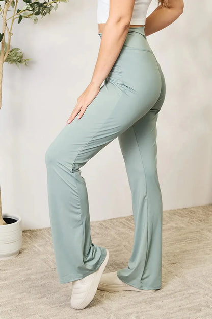 Heimish Full Size Wide Waistband Sports Pants - VILLA FASHION