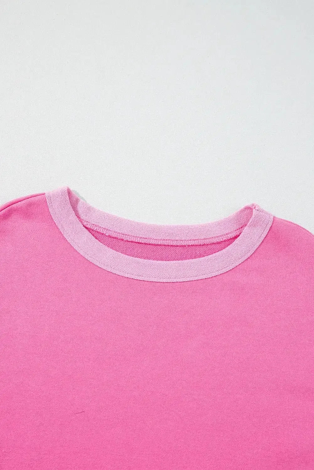 High - Low Round Neck Top and Shorts Set - VILLA FASHION