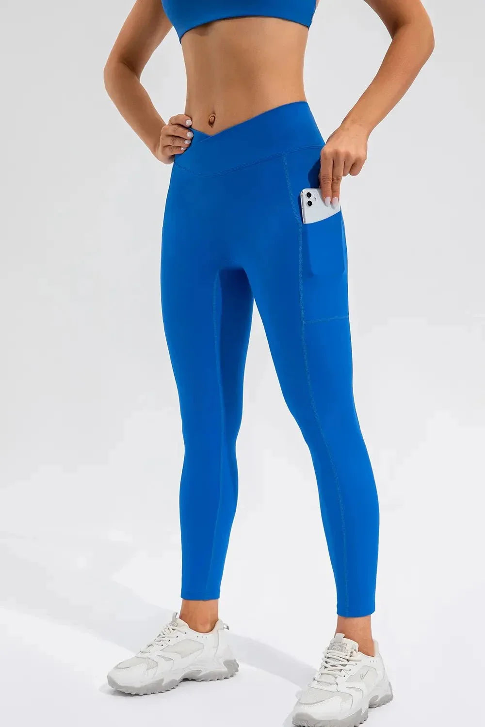 High Waist Active Leggings with Pockets - VILLA FASHION