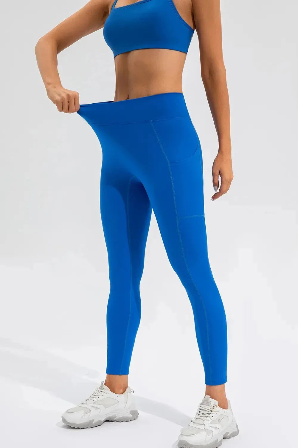 High Waist Active Leggings with Pockets - VILLA FASHION