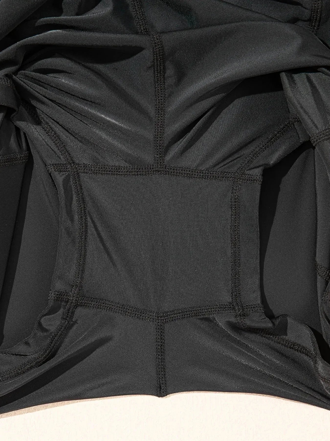 High Waisted Drawstring Swim Shorts - VILLA FASHION