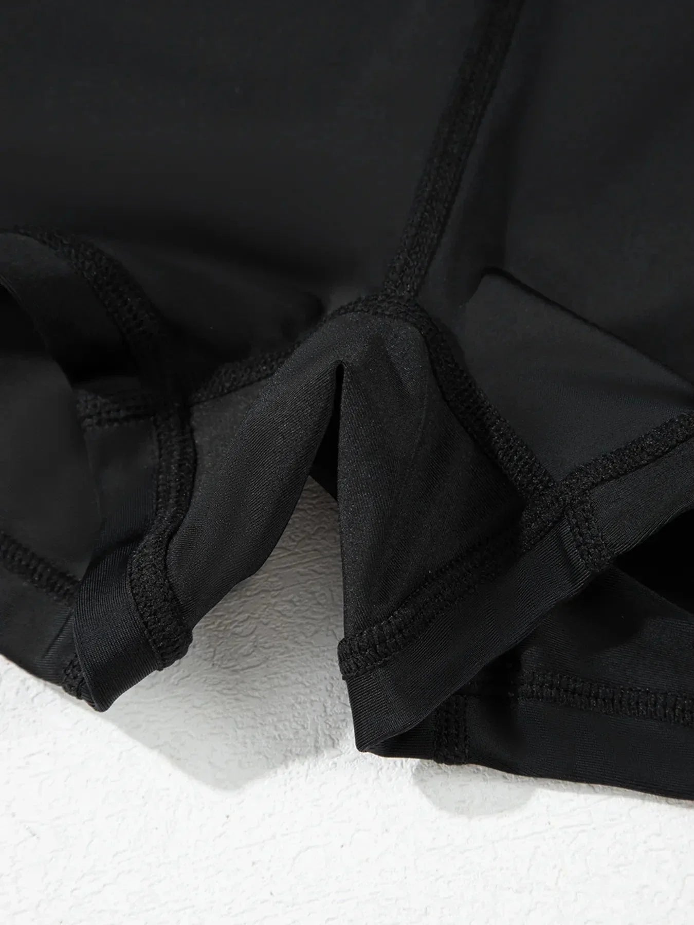 High Waisted Drawstring Swim Shorts - VILLA FASHION