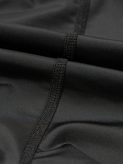 High Waisted Drawstring Swim Shorts - VILLA FASHION