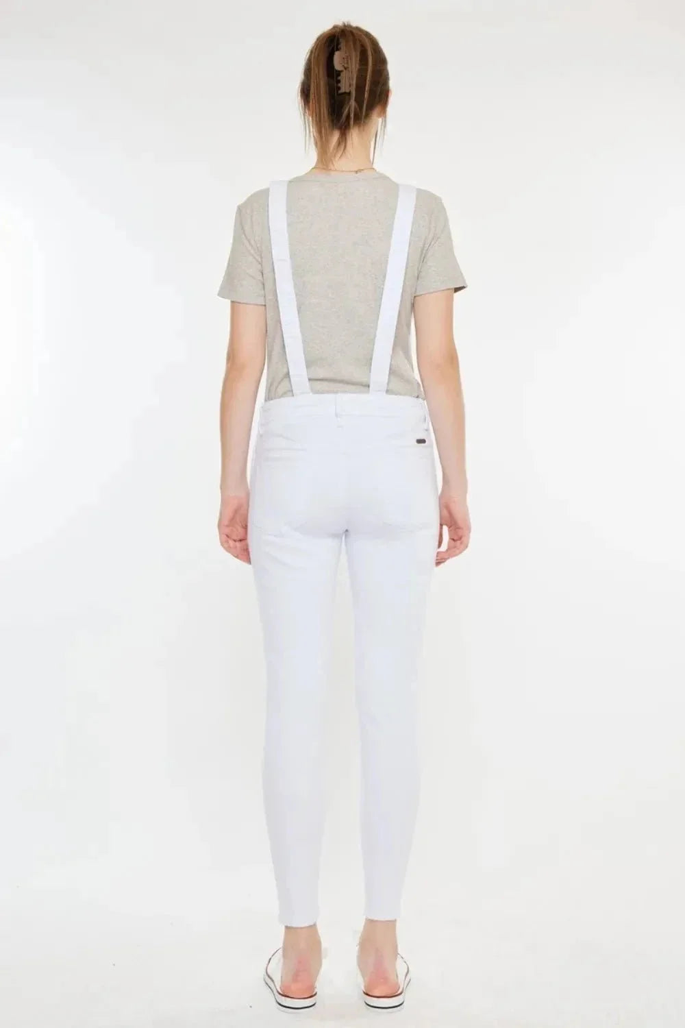 Kancan Distressed Skinny Denim Overalls - VILLA FASHION