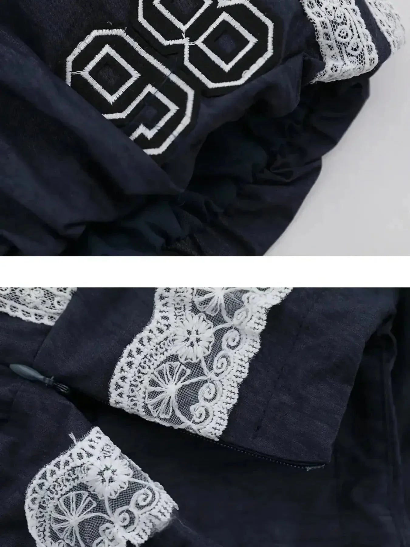 Lace Trim Shorts with Drawstring - VILLA FASHION