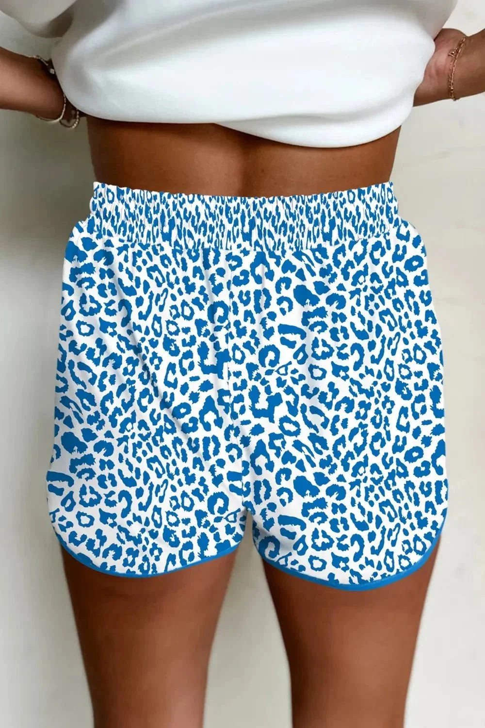 Leopard Drawstring Shorts - VILLA FASHION