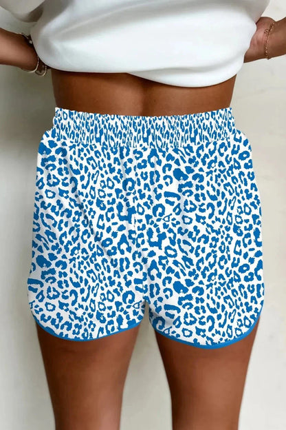 Leopard Drawstring Shorts - VILLA FASHION