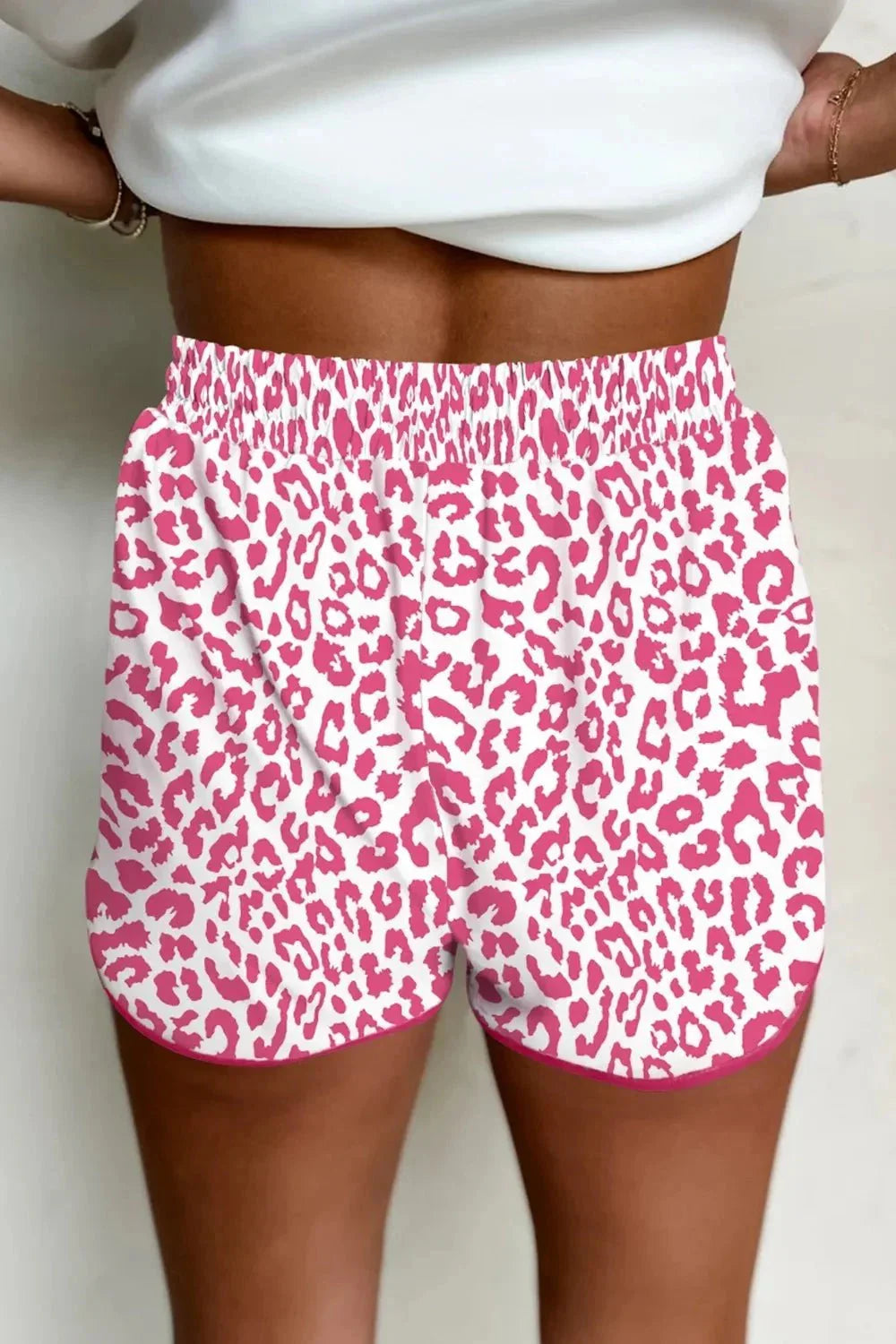 Leopard Drawstring Shorts - VILLA FASHION